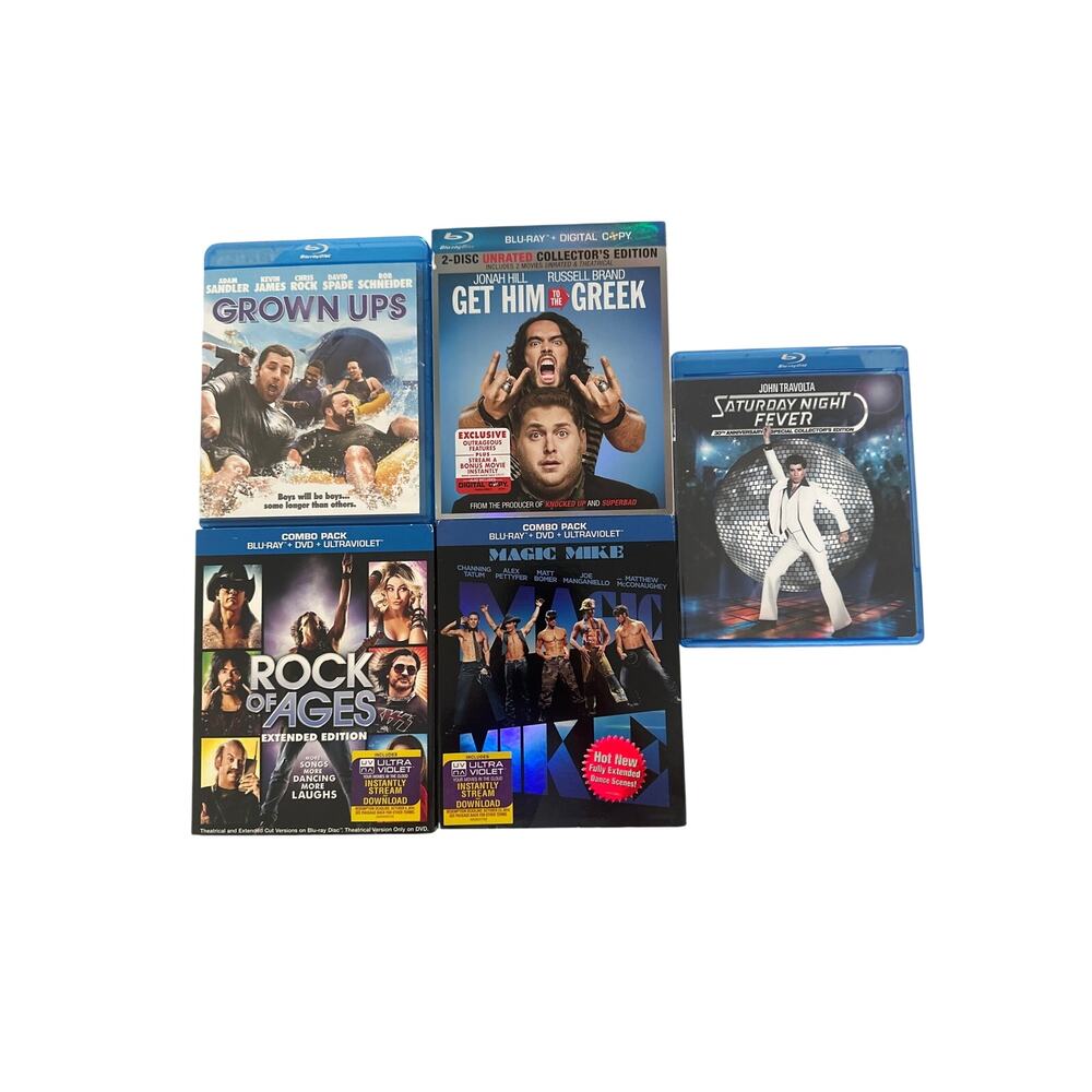 Comedy, Music & Pop Culture Blu-ray DVD Lot (5)